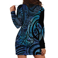New Zealand Hammerhead Shark Hoodie Dress Maori Haehae Mangopare Galaxy LT14 - Polynesian Pride