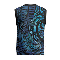 New Zealand Hammerhead Shark Christmas Knitted V-Neck Vest Maori Haehae Mangopare Galaxy LT14 - Polynesian Pride