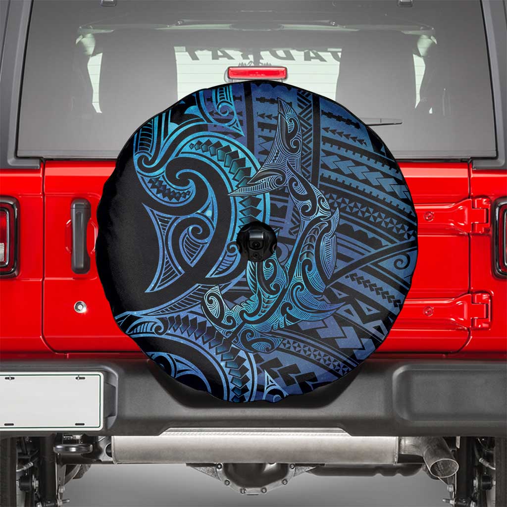 New Zealand Hammerhead Shark Spare Tire Cover Maori Haehae Mangopare Galaxy LT14 - Polynesian Pride