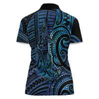 New Zealand Hammerhead Shark Women Polo Shirt Maori Haehae Mangopare Galaxy - Polynesian Pride