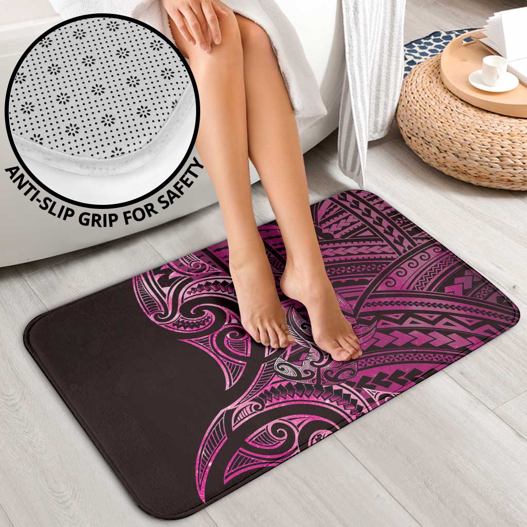 New Zealand Hammerhead Shark Bathroom Set Maori Haehae Mangopare Pink - Polynesian Pride