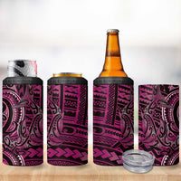 New Zealand Hammerhead Shark 4 in 1 Can Cooler Tumbler Maori Haehae Mangopare Pink LT14 - Polynesian Pride