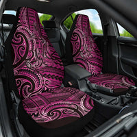 New Zealand Hammerhead Shark Car Seat Cover Maori Haehae Mangopare Pink - Polynesian Pride