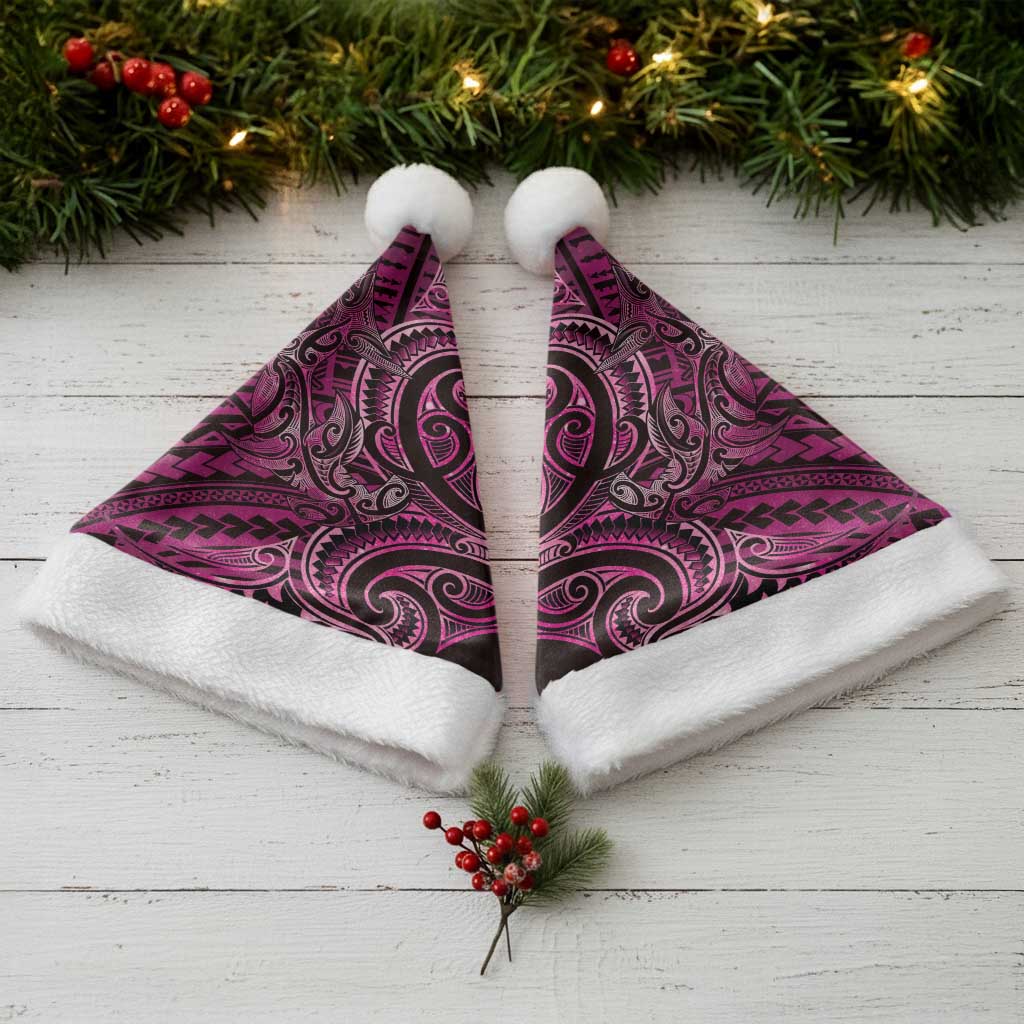 New Zealand Hammerhead Shark Christmas Santa Hat Maori Haehae Mangopare Pink LT14 - Polynesian Pride