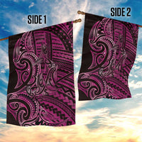 New Zealand Hammerhead Shark Garden Flag Maori Haehae Mangopare Pink LT14 - Polynesian Pride