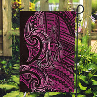 New Zealand Hammerhead Shark Garden Flag Maori Haehae Mangopare Pink LT14 Garden Flag Pink - Polynesian Pride