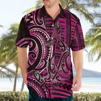 New Zealand Hammerhead Shark Hawaiian Shirt Maori Haehae Mangopare Pink LT14 - Polynesian Pride
