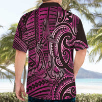 New Zealand Hammerhead Shark Hawaiian Shirt Maori Haehae Mangopare Pink LT14 - Polynesian Pride