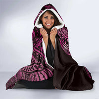 New Zealand Hammerhead Shark Hooded Blanket Maori Haehae Mangopare Pink LT14 - Polynesian Pride