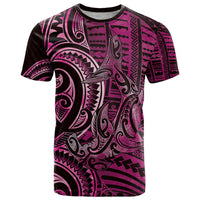 New Zealand Hammerhead Shark T Shirt Maori Haehae Mangopare Pink LT14 Pink - Polynesian Pride