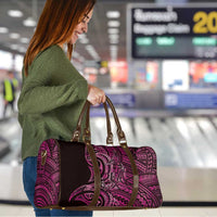 New Zealand Hammerhead Shark Travel Bag Maori Haehae Mangopare Pink LT14 - Polynesian Pride