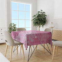 Pink Palaka Japanese Patterns Tablecloth Asanoha Seigaiha Sakura Motif LT14 - Polynesian Pride