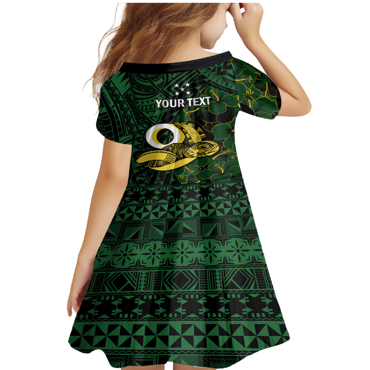 Personalised Solomon Islands Western Province Day Family Matching Mermaid Dress and Hawaiian Shirt Sea Turtle Mix Polynesian Hibiscus Pattern LT14 - Polynesian Pride