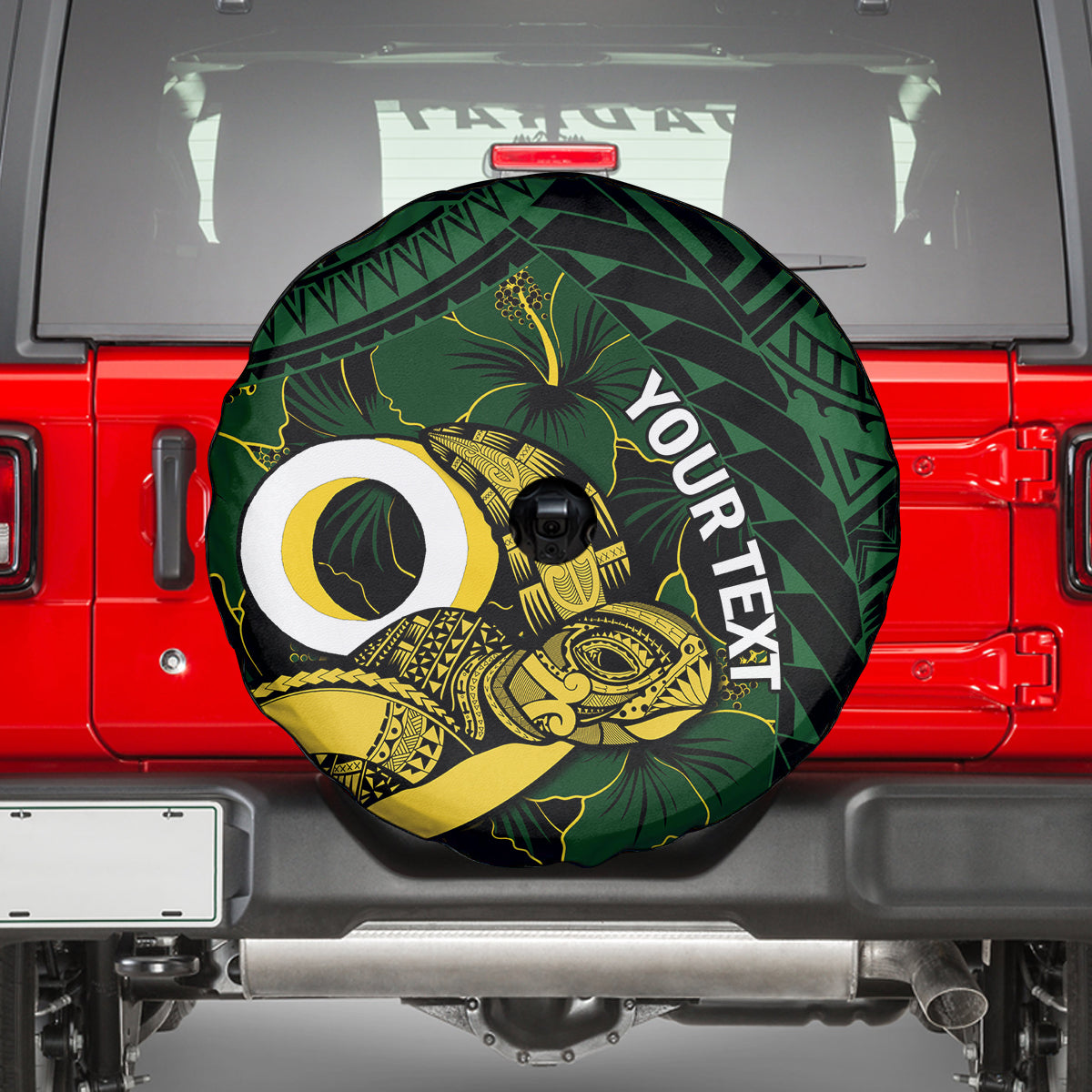 Personalised Solomon Islands Western Province Day Spare Tire Cover Sea Turtle Mix Polynesian Hibiscus Pattern LT14 - Polynesian Pride