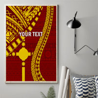 Personalised Fiji Rotuma Canvas Wall Art Fijian Tapa Pattern LT14 - Polynesian Pride