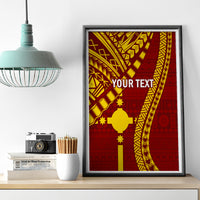 Personalised Fiji Rotuma Canvas Wall Art Fijian Tapa Pattern LT14 - Polynesian Pride