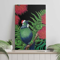 New Zealand Tui Bird Christmas Canvas Wall Art Maori Fern Mix Pohotukawa LT14 - Polynesian Pride
