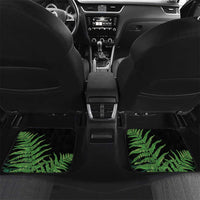 New Zealand Tui Bird Christmas Car Mats Maori Fern Mix Pohotukawa LT14 Set 2pcs - Back Black - Polynesian Pride