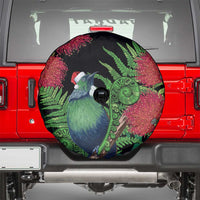 New Zealand Tui Bird Christmas Spare Tire Cover Maori Fern Mix Pohotukawa LT14 - Polynesian Pride