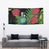 New Zealand Tui Bird Christmas Tapestry Maori Fern Mix Pohotukawa LT14 - Polynesian Pride