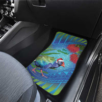 New Zealand Takahe Christmas Car Mats Maori Fern Mix Pohotukawa LT14 - Polynesian Pride