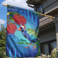 New Zealand Takahe Christmas Garden Flag Maori Fern Mix Pohotukawa LT14 - Polynesian Pride