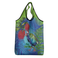 New Zealand Takahe Christmas Grocery Bag Maori Fern Mix Pohotukawa LT14 - Polynesian Pride