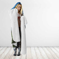 Personalised Jumping Kakapo Christmas Hooded Blanket New Zealand Fern - Starry Night Style LT14 - Polynesian Pride