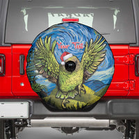 Personalised Jumping Kakapo Christmas Spare Tire Cover New Zealand Fern - Starry Night Style LT14 - Polynesian Pride