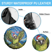 Personalised Jumping Kakapo Christmas Spare Tire Cover New Zealand Fern - Starry Night Style LT14 - Polynesian Pride