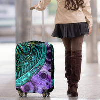 New Zealand Paua Shell With Australia Opal Unique Combine Luggage Cover LT14 - Polynesian Pride
