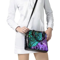 New Zealand Paua Shell With Australia Opal Unique Combine Shoulder Handbag LT14 - Polynesian Pride