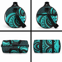 Turquoise New Zealand Mangopare Duffle Bag Aotearoa Maori Koru Style