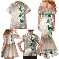 Cook Islands Tiare Maori With Conch Shell Family Matching Mermaid Dress and Hawaiian Shirt 2025 Pasifika Polynesian Tattoo LT14 - Polynesian Pride