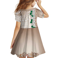 Cook Islands Tiare Maori With Conch Shell Family Matching Off The Shoulder Long Sleeve Dress and Hawaiian Shirt 2025 Pasifika Polynesian Tattoo LT14 - Polynesian Pride
