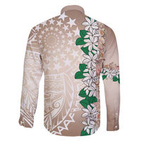 Cook Islands Tiare Maori With Conch Shell Family Matching Off The Shoulder Long Sleeve Dress and Hawaiian Shirt 2025 Pasifika Polynesian Tattoo LT14 - Polynesian Pride