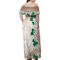 Cook Islands Tiare Maori With Conch Shell Family Matching Off Shoulder Maxi Dress and Hawaiian Shirt 2025 Pasifika Polynesian Tattoo LT14 - Polynesian Pride