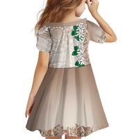 Cook Islands Tiare Maori With Conch Shell Family Matching Off Shoulder Short Dress and Hawaiian Shirt 2025 Pasifika Polynesian Tattoo LT14 - Polynesian Pride