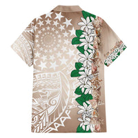 Cook Islands Tiare Maori With Conch Shell Family Matching Short Sleeve Bodycon Dress and Hawaiian Shirt 2025 Pasifika Polynesian Tattoo LT14 - Polynesian Pride