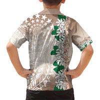 Cook Islands Tiare Maori With Conch Shell Family Matching Summer Maxi Dress and Hawaiian Shirt 2025 Pasifika Polynesian Tattoo LT14 - Polynesian Pride