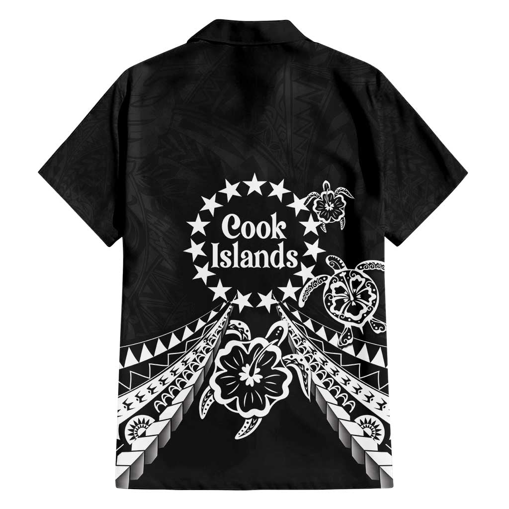 Kia Orana Cook Islands Family Matching Puletasi and Hawaiian Shirt 2025 Pasifika Polynesian Turtle Black Color LT14 - Polynesian Pride