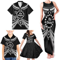 Kia Orana Cook Islands Family Matching Tank Maxi Dress and Hawaiian Shirt 2025 Pasifika Polynesian Turtle Black Color LT14 - Polynesian Pride