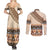 Bula Fiji Couples Matching Summer Maxi Dress and Long Sleeve Button Shirt 2025 Pasifika Traditional Fijian Masi