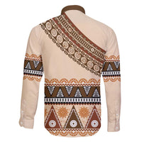 Bula Fiji Family Matching Long Sleeve Bodycon Dress and Hawaiian Shirt 2025 Pasifika Traditional Fijian Masi LT14 - Polynesian Pride