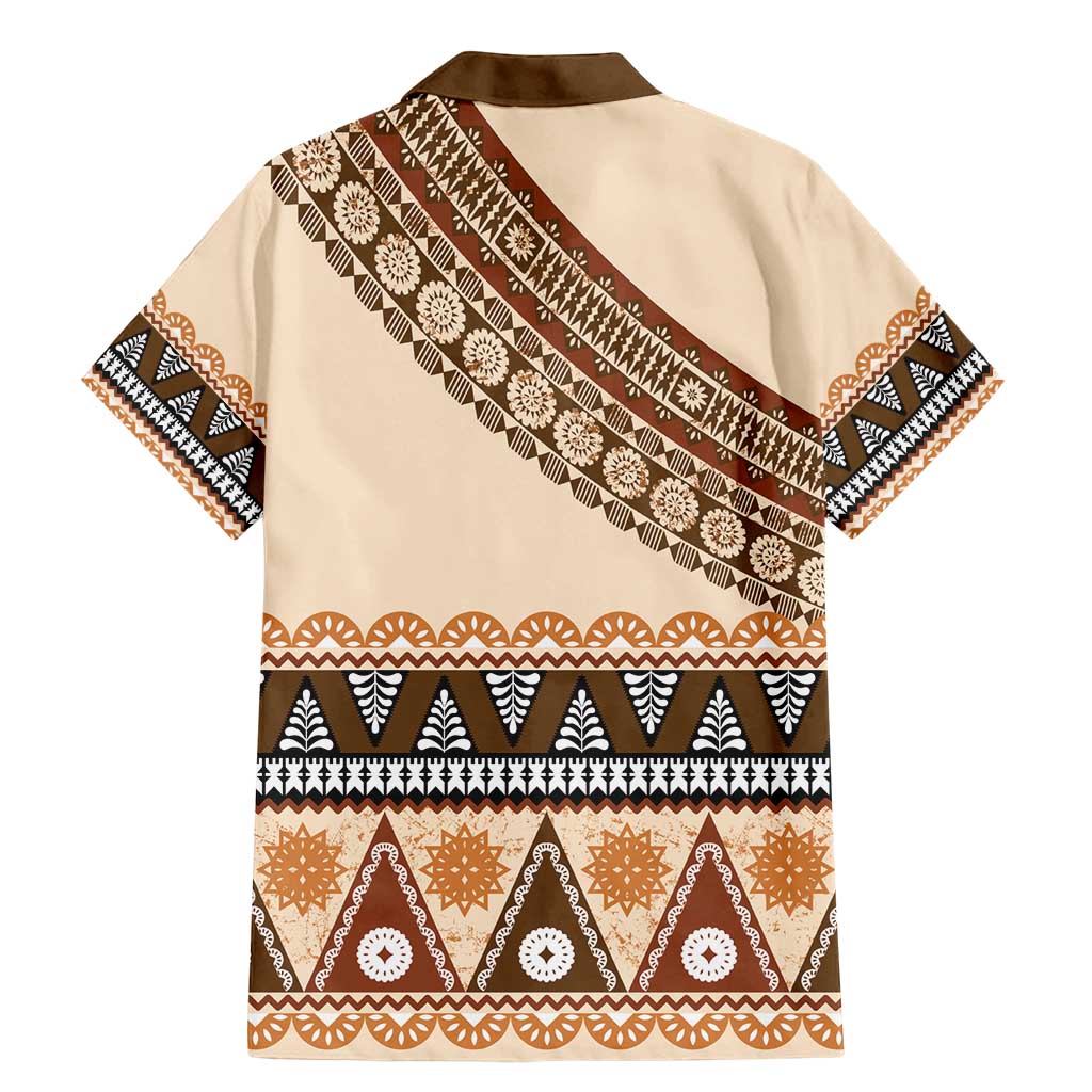 Bula Fiji Family Matching Mermaid Dress and Hawaiian Shirt 2025 Pasifika Traditional Fijian Masi LT14 - Polynesian Pride