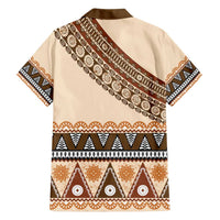 Bula Fiji Family Matching Off Shoulder Short Dress and Hawaiian Shirt 2025 Pasifika Traditional Fijian Masi LT14 - Polynesian Pride