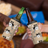 Bula Fiji Iri Buli 4 in 1 Can Cooler Tumbler Woven Fan With Fijian Tapa LT14 - Polynesian Pride