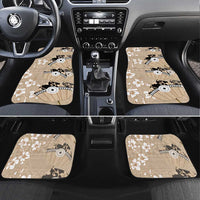 Bula Fiji Iri Buli Car Mats Woven Fan With Fijian Tapa