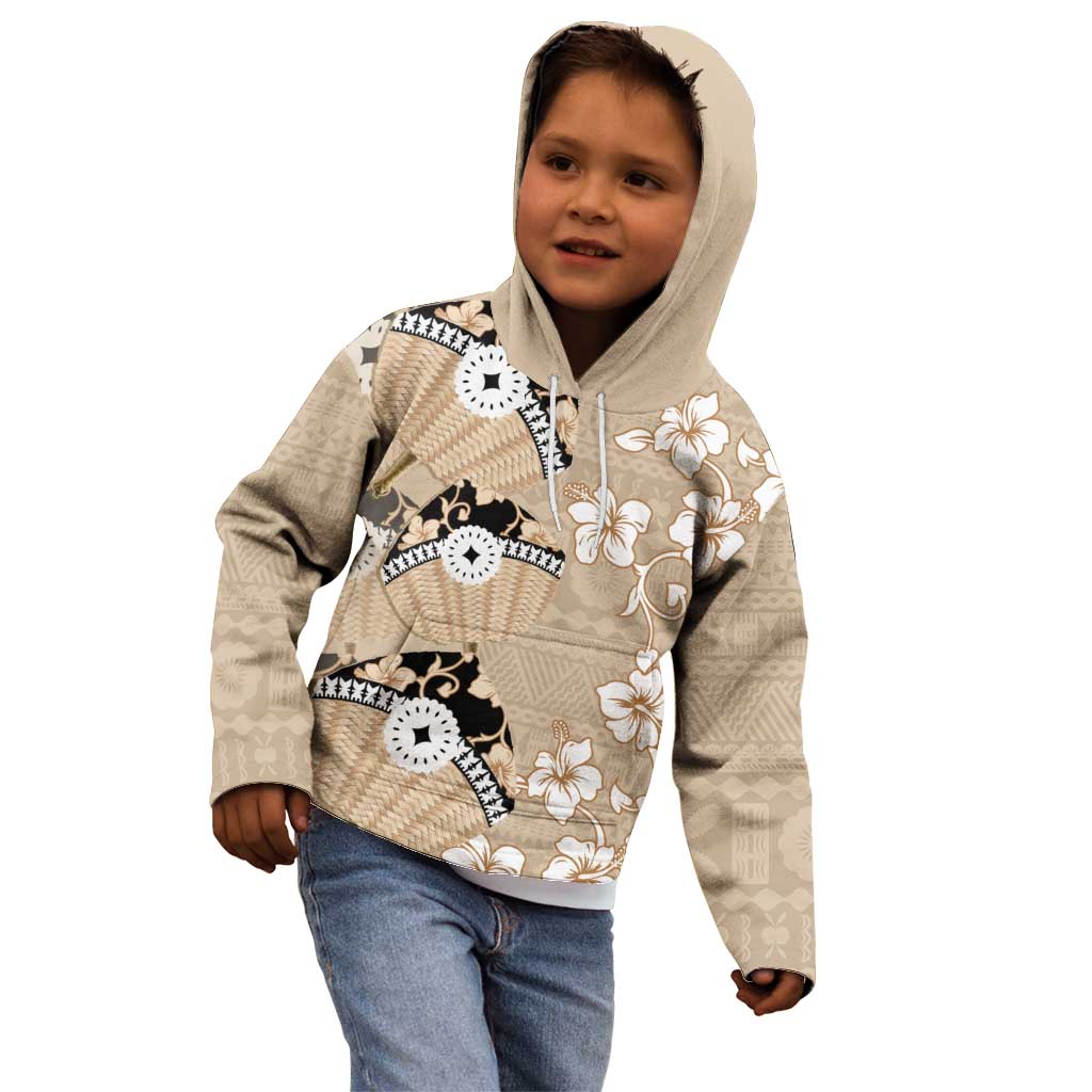 Bula Fiji Iri Buli Kid Hoodie Woven Fan With Fijian Tapa LT14 - Polynesian Pride