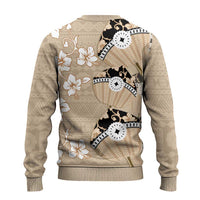 Bula Fiji Iri Buli Ugly Christmas Sweater Woven Fan With Fijian Tapa LT14 - Polynesian Pride
